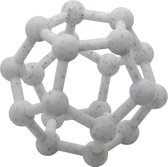Kushies - Bijtspeelgoed - Siliconen bijtring - Moleculen bal bijtring - Grijs