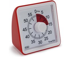 TimeTEX Timer Compact 60 min - Geluidloos rood