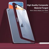 HB Hoes Geschikt voor Apple iPad Air 2022 & Apple iPad Air 2020 (10.9 inch) Bordeaux - Shockproof Tri Fold Tablet Case - Smart Cover