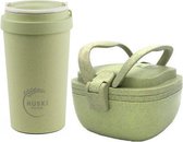 Huski Home - Rice Lunch Box en Travel Cup - Pistachio