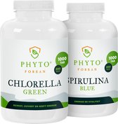 Chlorella Green + Spirulina Blue duoset