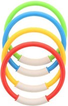 Duikset ringen - Multicolor - Kunststof - Ø 14,5 cm - 6 Delig