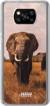 6F hoesje - geschikt voor Xiaomi Poco X3 Pro -  Transparant TPU Case - Elephants #ffffff