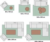 Hoogpolig vloerkleed - Softy Paars 300x400cm