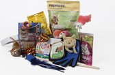 Kittendoos - PetLoveBox - Leukste cadeau voor kittens én hun baasjes – kitten speelgoed speeltjes - kittenvoer - verzorging en vachthandschoen (rechts)