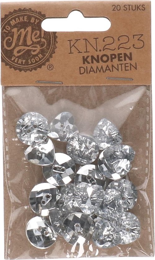 Diamanten knopen | Knopen met diamant | Knopen hart vormig | Hobby Knutselen... | bol.com