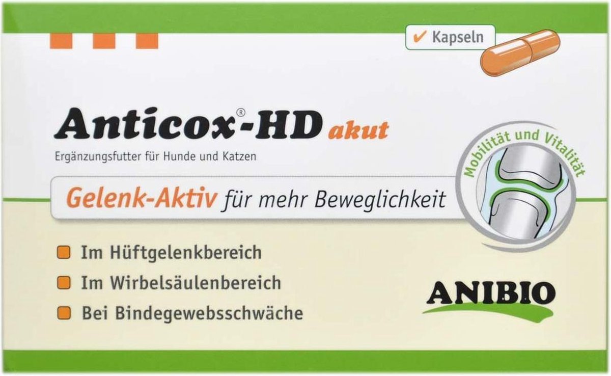 Anibio anticox-HD acuut voor meer mobiliteit 50 capules