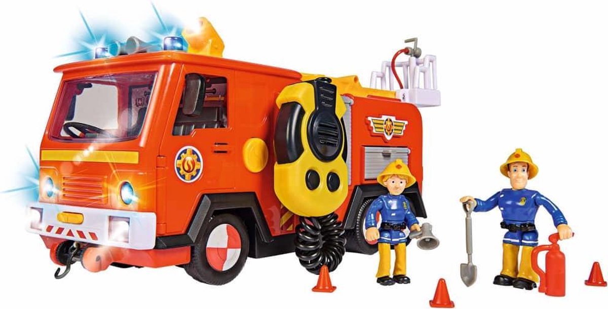 Brandweerman Sam Mega Deluxe Jupiter inclusief 2 Figuren - Speelgoedvoertuig - vanaf 3 jaar - Simba
