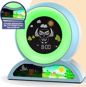 Owly Kinderwekker - Slaaptrainer Kinderen - Digitaal - Met Ring Lamp - Slaapwekker - 8 Slaapgeluiden