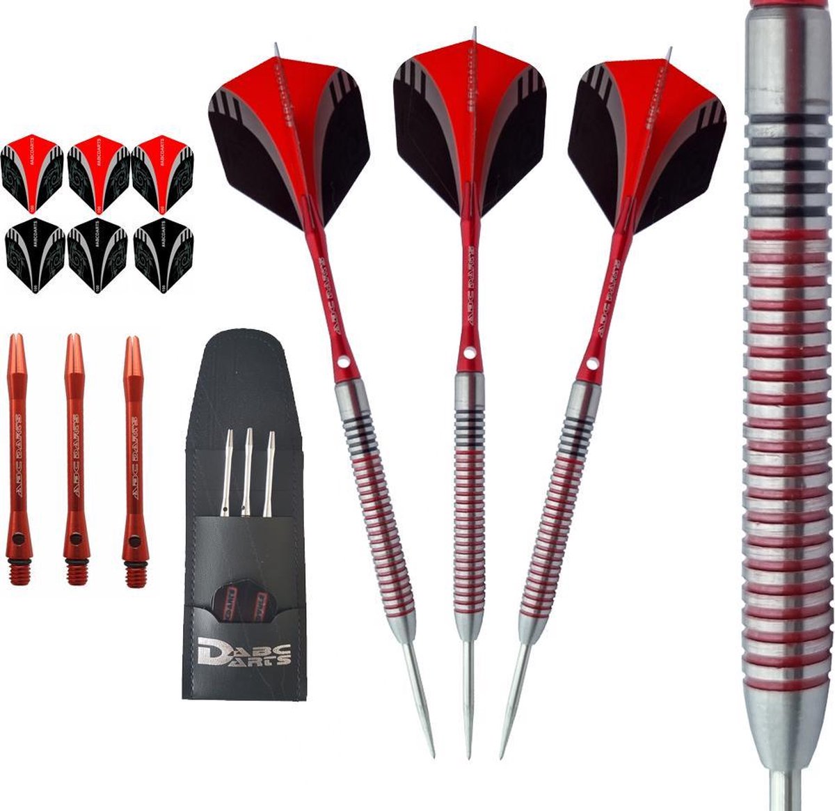 ABC Darts - Professionele Dartpijlen - Red Dragonas Multi Ring - 20 gram
