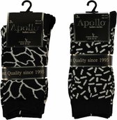 Dames sokken - Apollo - per 2x3 paar verpakt - willekeurige kleurencombinatie - ONE SIZE 35/42