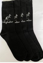 Unisex sokken - Dressed sokken - Australian - per 5 paar verpakt - zwart - MAAT 43/46
