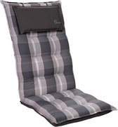 Sylt stoelkussen zitkussen hoge rugleuning hoofdkussen polyester 50x120x9cm