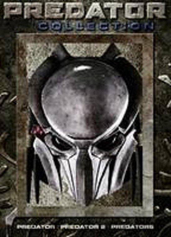 Predator collectie dvd hoes met het zilveren Predator masker en logo.