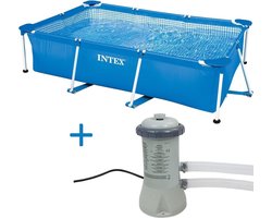 Zwembad Intex Metal Frame Pool 300x200x75 cm +  Filterpomp 12V - 2271 L/uur