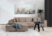 WOONENZO - Hoekbank Sorento - taupe - lounge links - hoekbanken