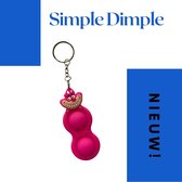 Simple Dimple sleutelhanger - Fidget toys - Simple dimple - Roze