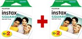 Fujifilm Instax Square Film - Wit kader - 4 x 10 stuks
