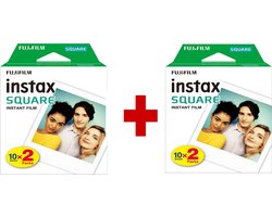 Fujifilm Instax Square Film - Wit kader - 4 x 10 stuks