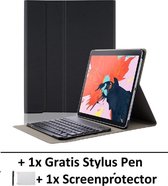 Bluetooth AZERTY Toetsenbordhoes - Geschikt voor Apple iPad Pro 12.9 Inch - Zwart