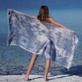 Fienzi - Peshtemal Areola Blauw, Hamamdoek 90 x 175 cm - Strandlaken - Hammam Towel, Beach Towel