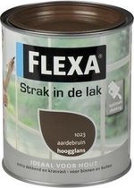 Flexa Strak In De Lak Zijdeglans - Aardebruin - 0,75 liter