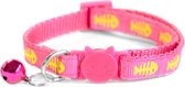 ACE Pets Reflecterende Kattenhalsband met Veiligheidssluiting – Halsband Kat & Kitten - Met Adreskoker - Kittenhalsband & Kattenbandje met Belletje - Roze
