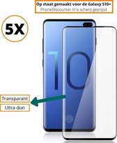 Fooniq Screenprotector Transparant 5x - Geschikt Voor Samsung Galaxy S10 Plus