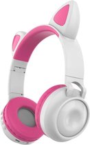 Koptelefoon Kinderen - Kinder Headset - Koptelefoon met Bluetooth - Zachte Oorkussens Koptelefoon voor Kinderen - roze