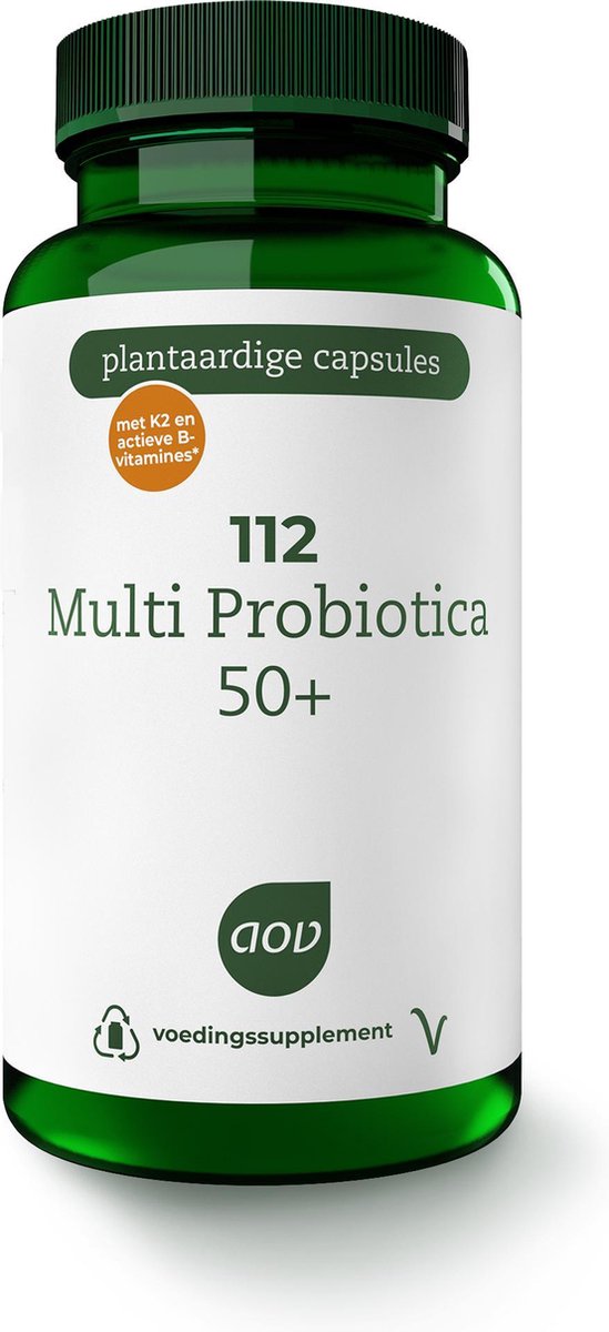 Goedkoopste AOV 112 Multi Probiotica 50 - 60 vegacaps - Multivitaminen - Voedingssupplement