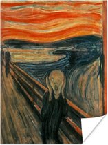 scream - Papier affiche Edvard Munch 60x80 cm - Tirage photo sur Poster (décoration murale salon / chambre)