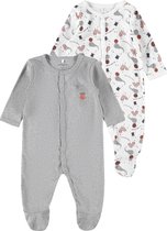 NAME IT NBNNIGHTSUIT 2P W/F GREY MEL CIRCUS Meisjes Boxpak - Maat 56