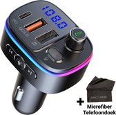 Bluetooth FM Transmitter - Autoradio - USB C - Bluetooth Adapter - Auto Accessories - Draadloze Carkit - Muziek Streamen - USB Stick - SD Kaart - Autolader - Mp3 Speler - Bluetooth Receiver -