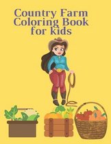 Country Farm Coloring Book for kids