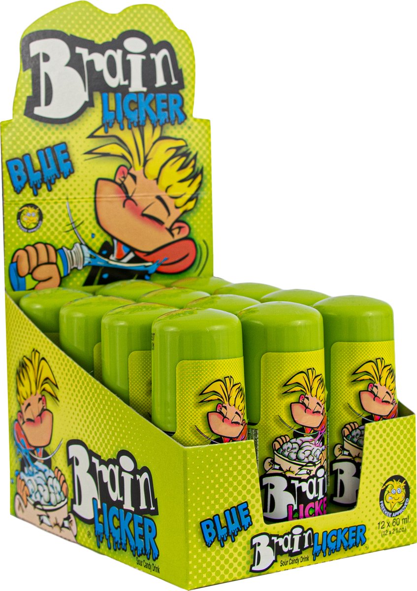 Freekee Brain Licker Blue (12 Stuks) - Snoep - Sour | bol