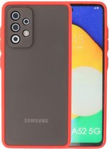 Wicked Narwal | Kleurcombinatie Hard Case voor Samsung Samsung Galaxy A52 5G Rood