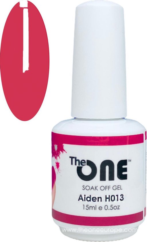 Aiden Rood Gellak - The One Pro - 15ml - kleur Aiden Rood H013 - Gel Nagellak | bol