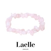 Laelle Jewellery Rose Quartz Armband - Edelsteen - Roze