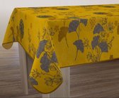 Tafelkleed anti-vlek Ginko safran 350 x 150 cm Tafellaken - Decoratieve Tafel Accessoires - Woonkamer Decoratie - Bonne et Plus®