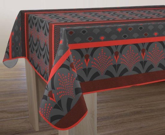 Tafelkleed anti-vlek Talca rouge 350 x 150 cm Tafellaken - Decoratieve Tafel Accessoires - Woonkamer Decoratie - Bonne et Plus®