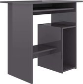 Gutos bureau – kantoortafel – computertafel – werktafel – compact – grijs - hoogglans – MDF – 80x45x74 cm – compacte bureautafel – voor volwassenen – computer – met lade - lades
