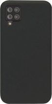 - ADEL Siliconen Back Cover Softcase Hoesje Geschikt voor Samsung Galaxy A42 - Zwart