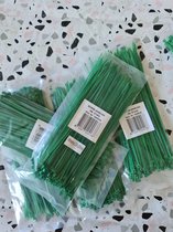 100x stuks kabelbinder/kabelbinders nylon groen 2.5x200mm/ bundelbandje/ tiewraps/ tie ribs