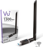 VU+ Dual Band Wireless USB 2.0 Adapter 1300 Mbps inclusief 6 dBI antenne