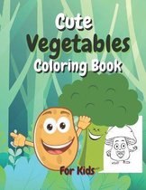 Cute Vegetables Coloring Book for kids