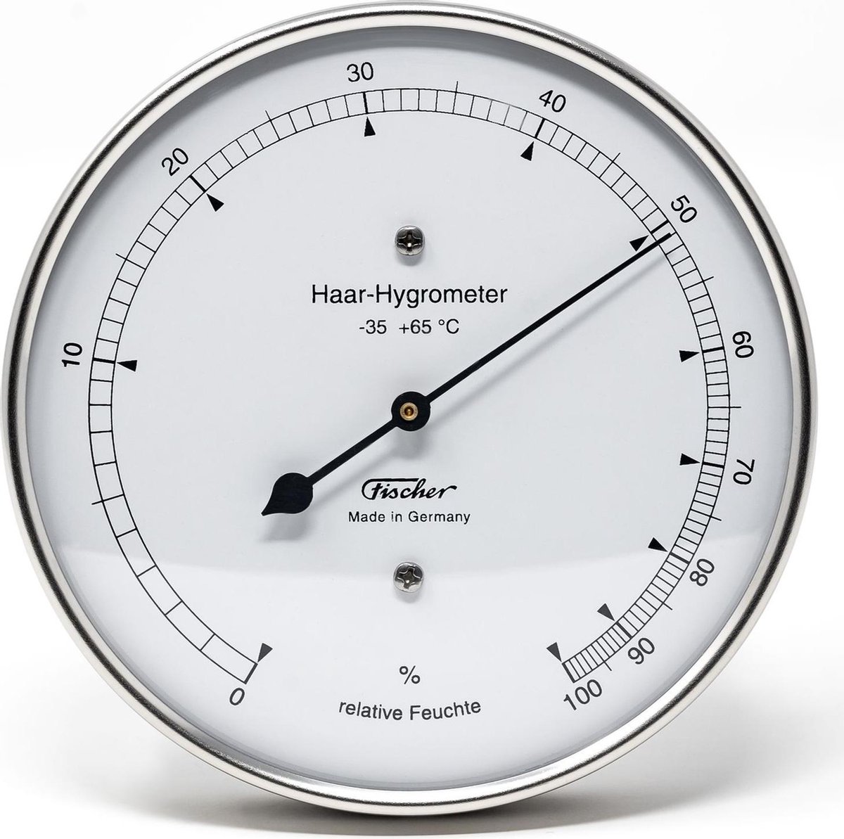 Fischer - Haarhygrometer ø 103 mm - Fijnmechanisch Meetinstrument