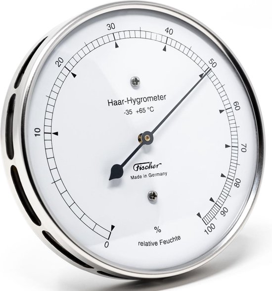 Foto: Fischer haarhygrometer 103 mm fijnmechanisch meetinstrument