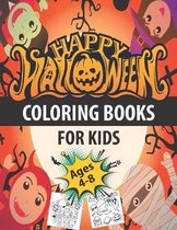 Happy Halloween coloring books for kids ages 4-8