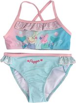 Roze/turquoise bikini van Peppa Big maat 98, Mermaid