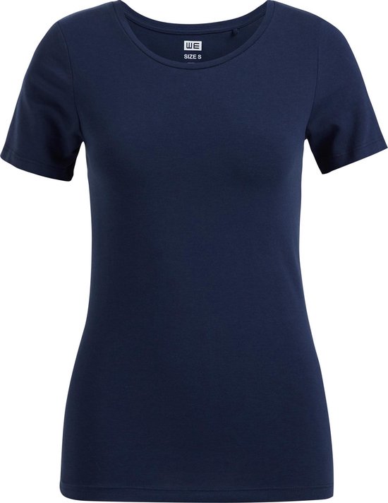 WE Fashion Dames T-shirt van biologische katoenmix